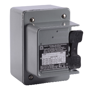 Schneider Electric Non-Reversing NEMA Manual Starter; 16A; 277VAC; 1-Pole; Toggle Operator; NEMA 4 Surface Mount